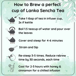 Radhika's Fine Teas Revvs Up Metabolism Lanka Sencha Green Tea (50g) | Single-Origin Whole Leaf Green Tea for Weight Loss, Fat Burn & Sustained Energy