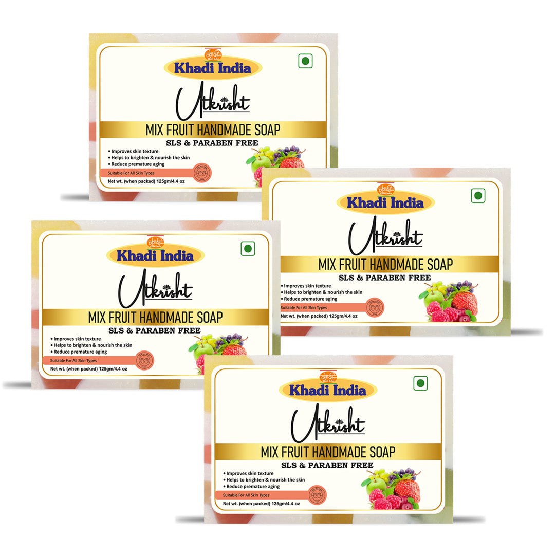 Utkrisht Khadi Mix Fruit Soap (125g)