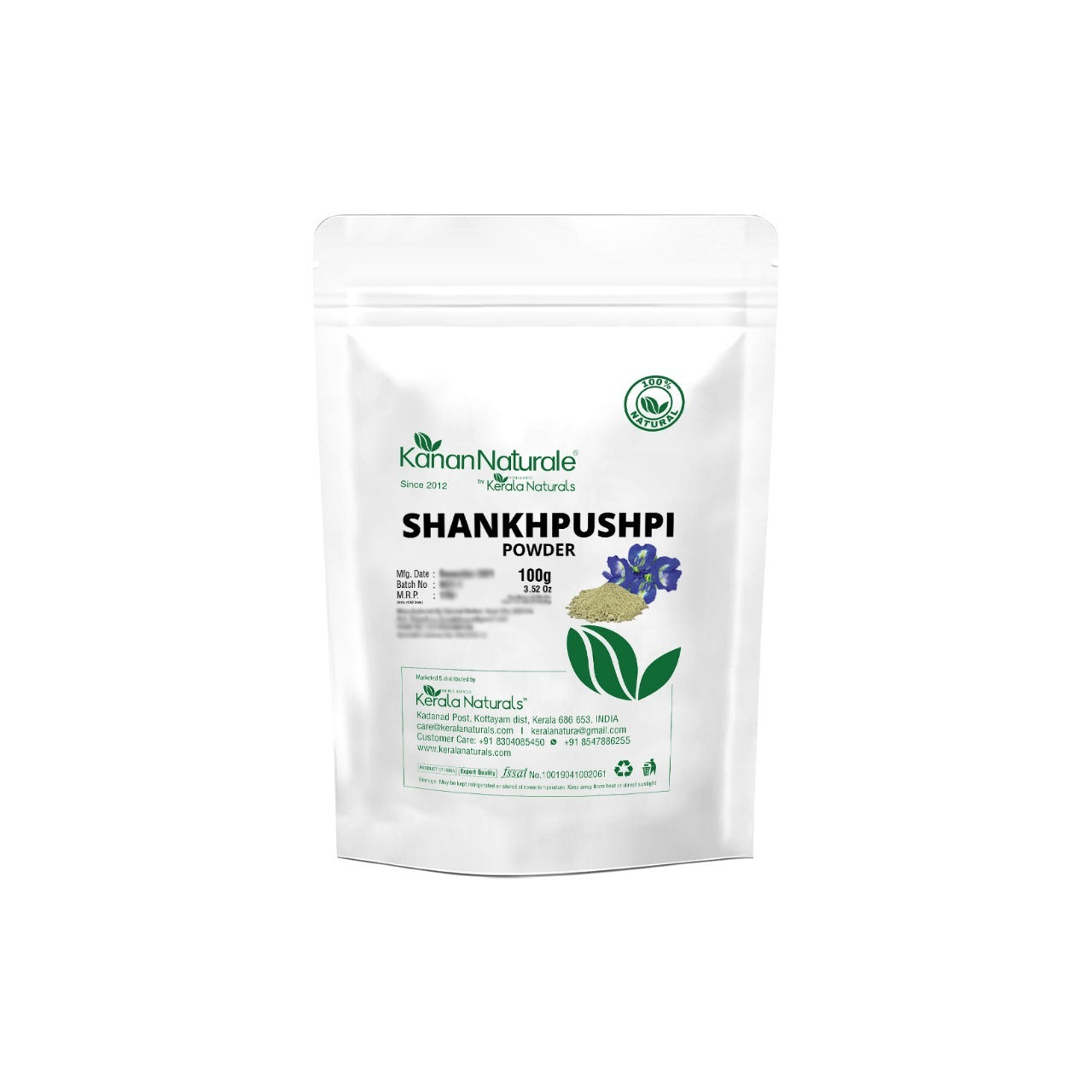 Kerala Naturals Shankhpushpi Powder - 100gm