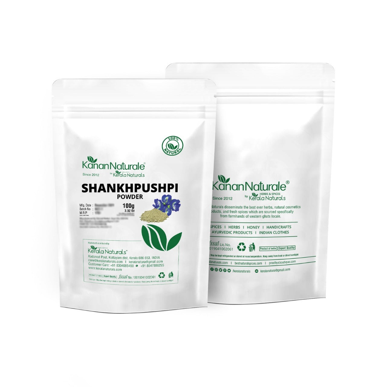 Kerala Naturals Shankhpushpi Powder - 100gm