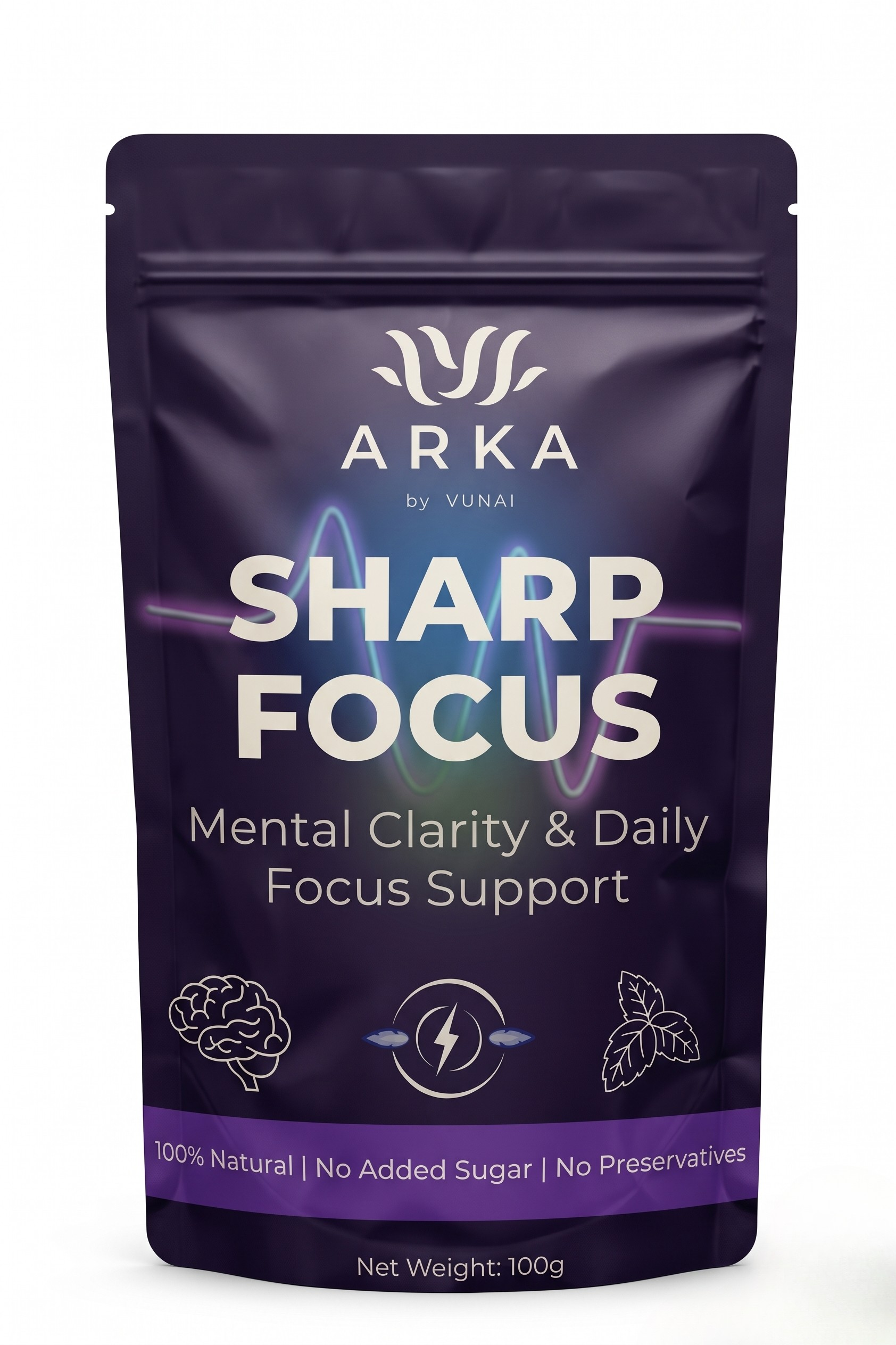 ARKA Sharp Focus Ayurvedic Brain Booster Mix (100g)