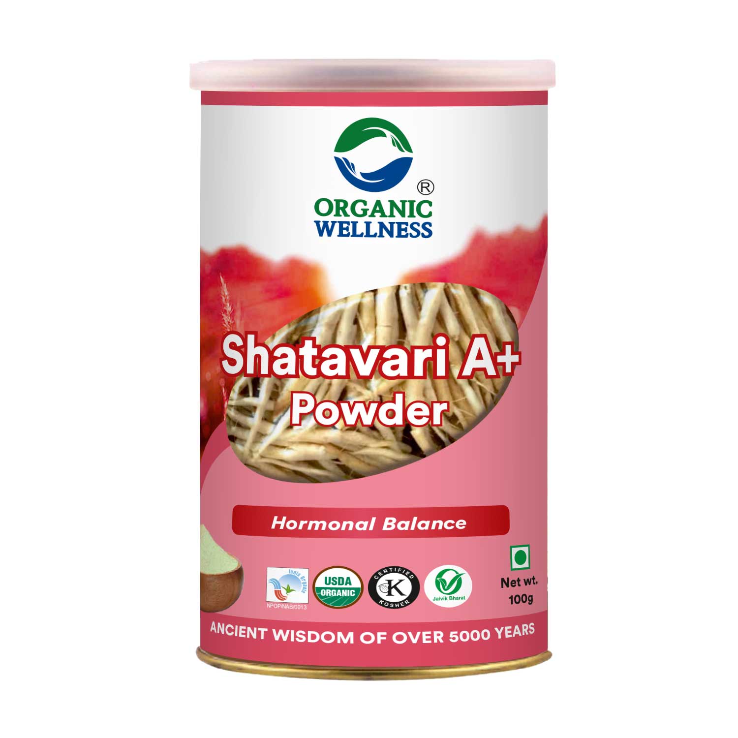 Organic Wellness Shatavari A+ Powder - 100 gm