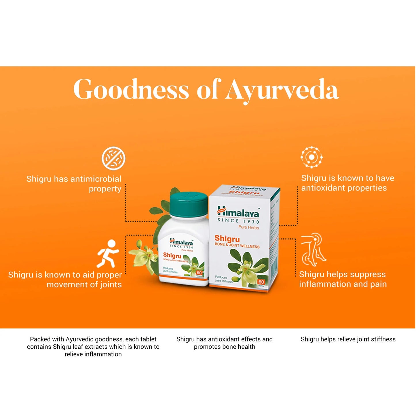 Himalaya Shigru Tablet Bone & Joint Wellness - 60 Tablets