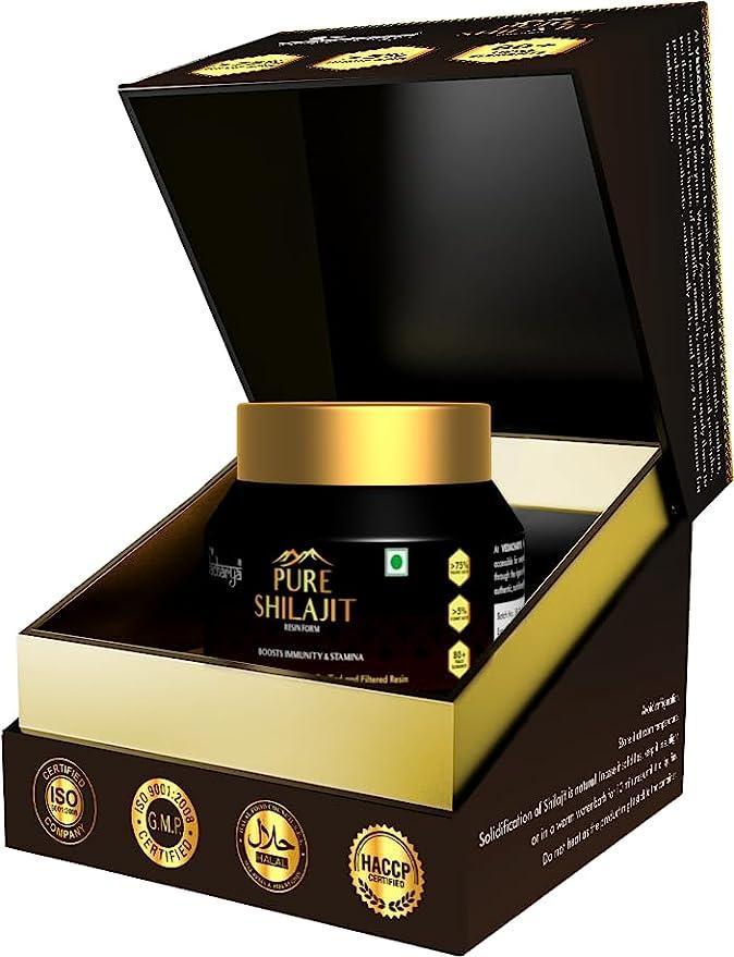 Vedacharya Pure Shilajit Resin for Health & Wellness - 100% Ayurvedic