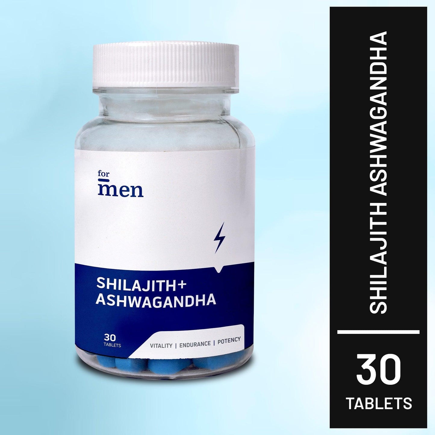 ForMen Shilajith + Ashwagandha Tablet Vitality, Strength, Endurance