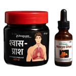 Arogyam Shwas Prash + Nasya Ghee Combo – Ayurvedic Respiratory & Nasal Wellness Support – 200g + 20ml