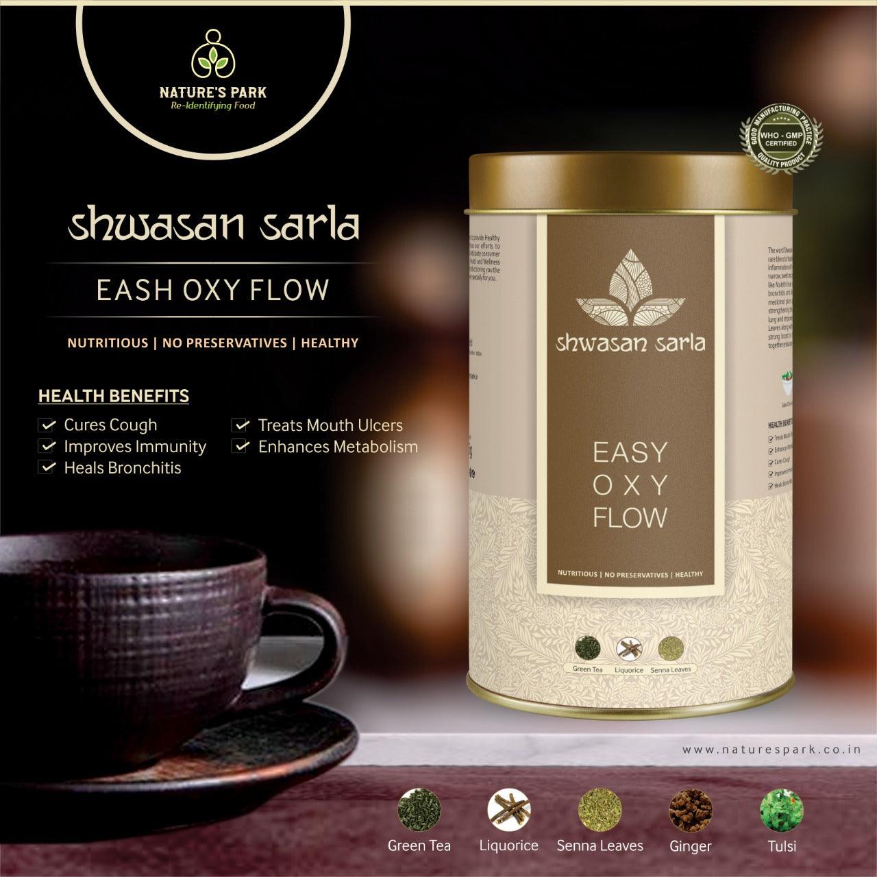 Nature's Park Shwasan Sarla - Easy Oxy Flow Health & Wellness Can (125 g)