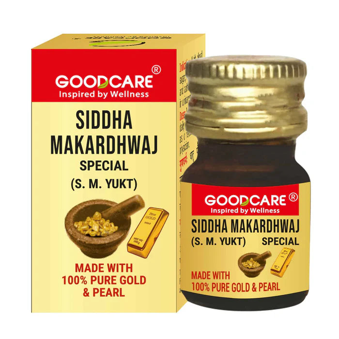 Goodcare Siddha Makardhwaj Special (S.M.YUKT) Tablet | Ayurvedic Booster for Energy & Lungs