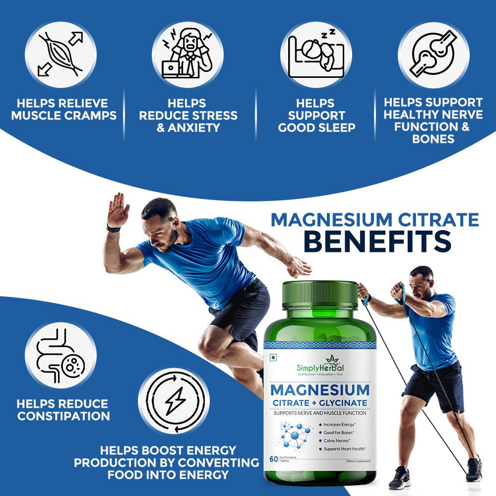 Simply Herbal Magnesium Citrate Tablet - 90 Tablets