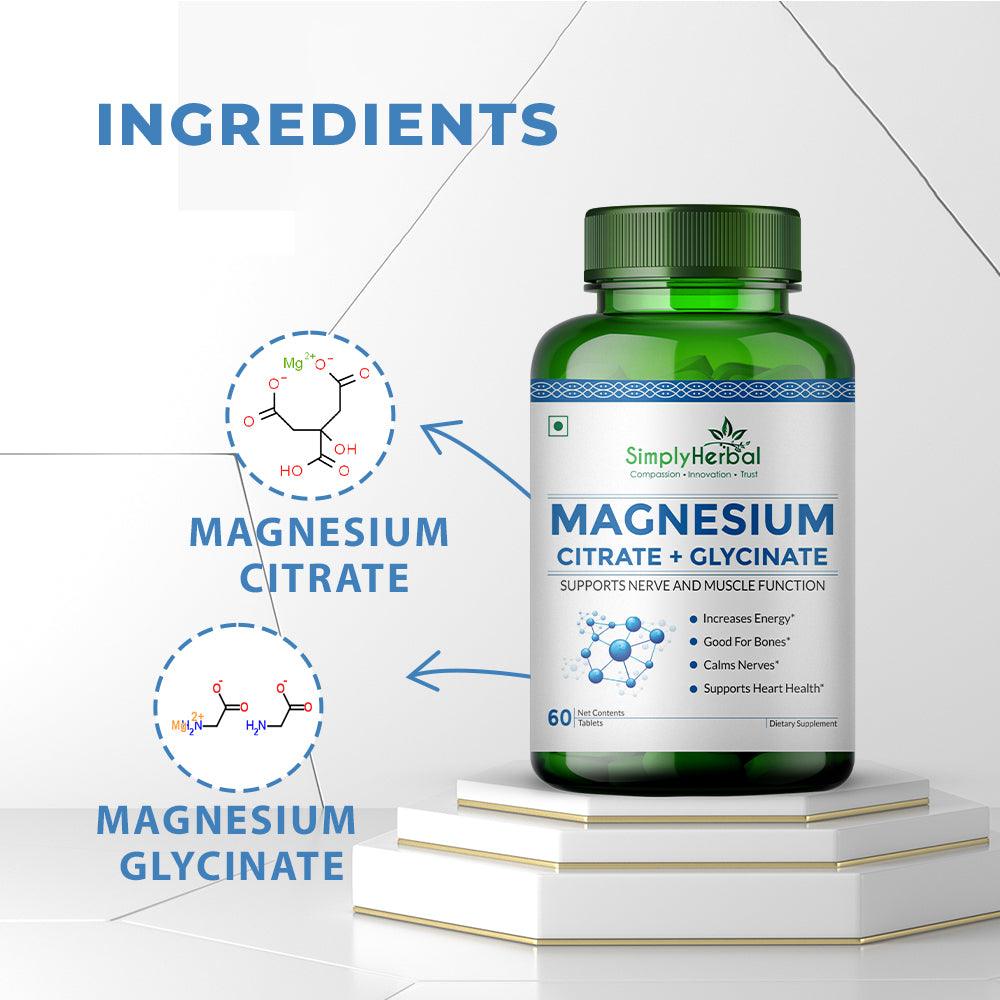 Simply Herbal Magnesium Citrate Tablet - 90 Tablets