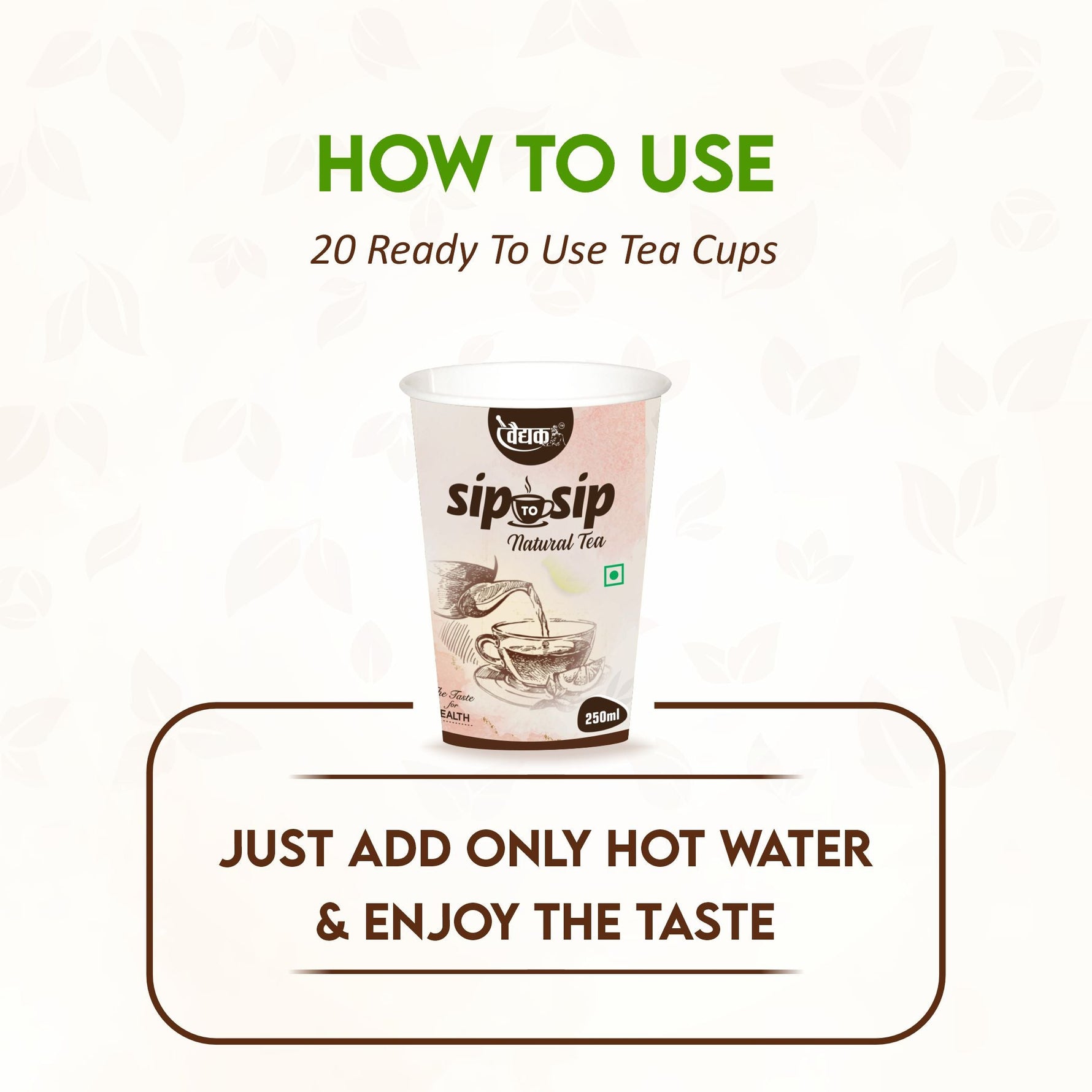 Swadeshi Sip to Sip Green Tea – 100% Organic Wellness in a Cup