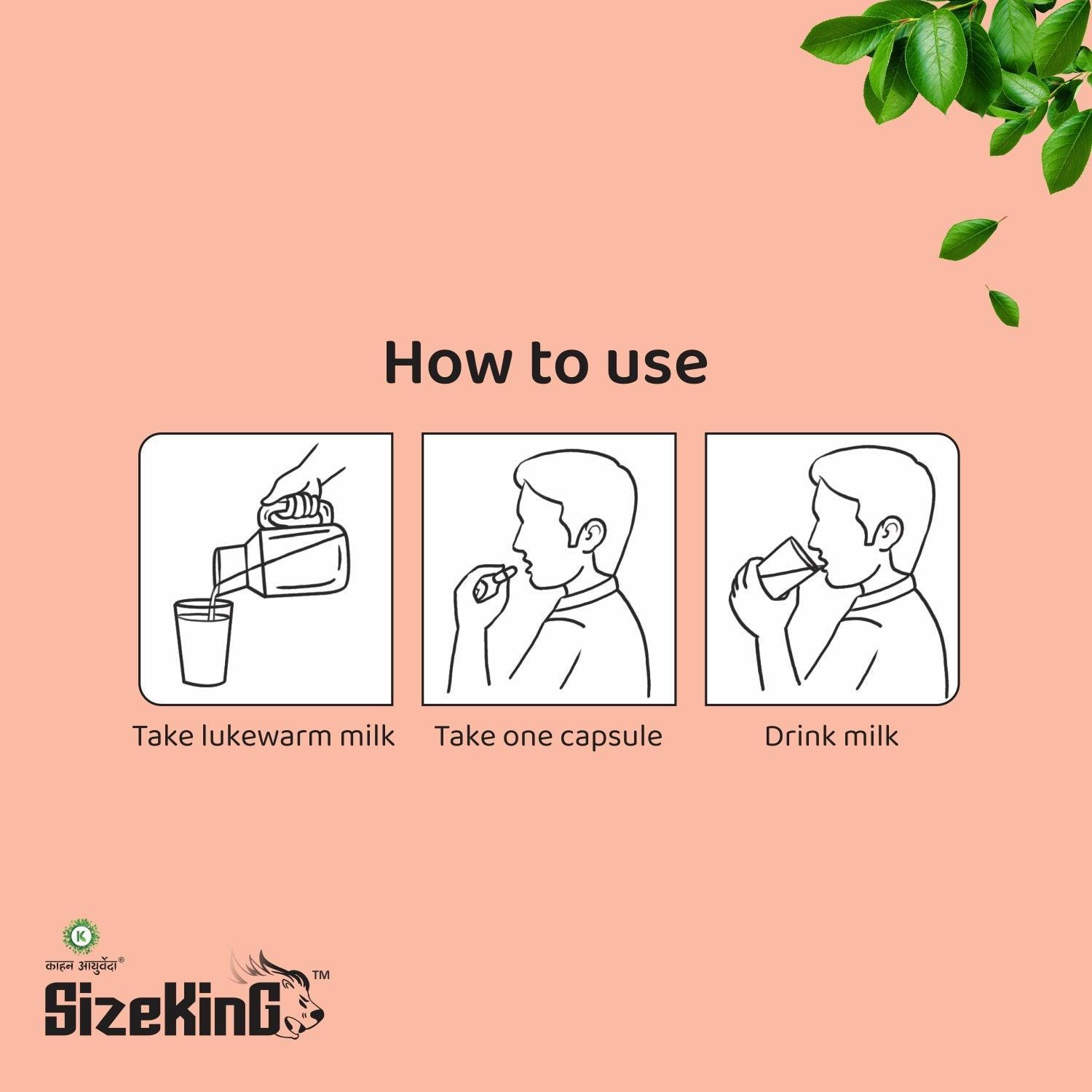 Kaahan Ayurveda SizeKing Forte Capsule