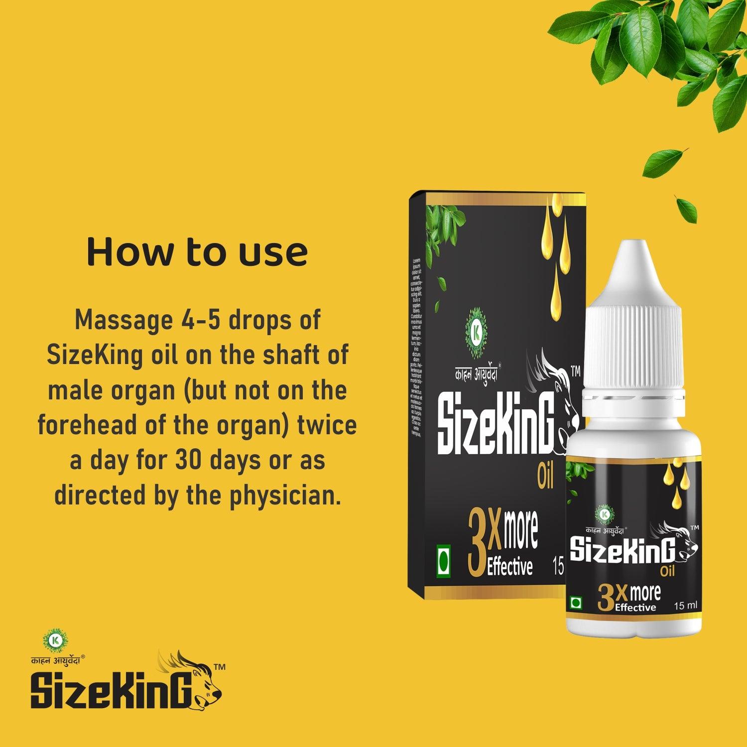 Kaahan Ayurveda SizeKing Oil - 15ml Oil