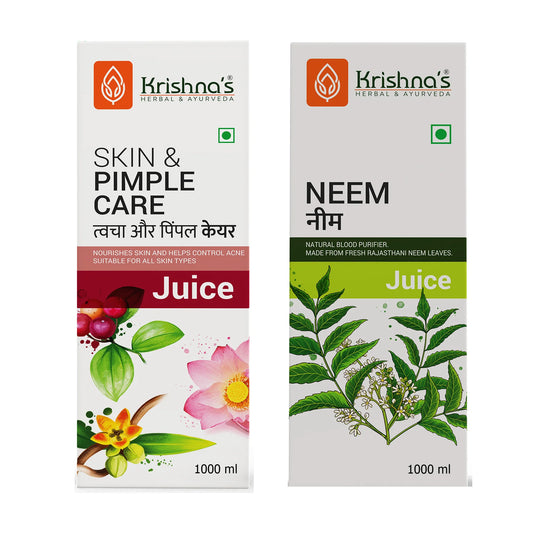 Krishna's Skin & Pimple Care Juice 1000 ml | Neem Juice 1000ml
