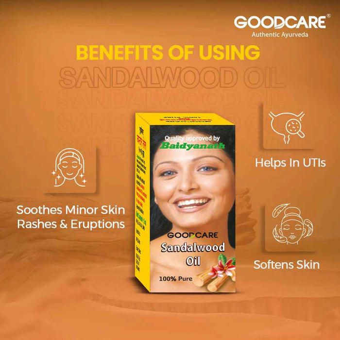 Goodcare Sandalwood Oil (Chandan Tel) - 2 ML