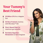 Moderate Happy Gut Sachet - Prebiotic & Probiotic – Complete Gut Health Solution with 9 Good Bug & Strains- 15 Sachets