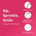 Moderate Happy Gut Sachet - Prebiotic & Probiotic – Complete Gut Health Solution with 9 Good Bug & Strains- 15 Sachets