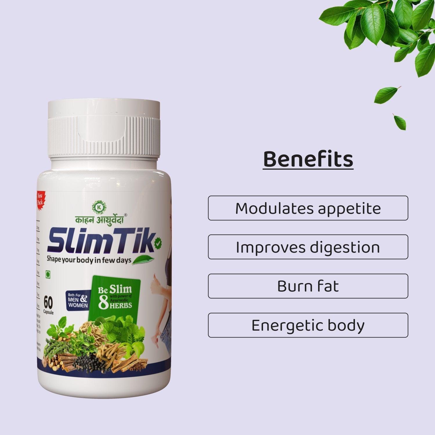 Kaahan Ayurveda SlimTik Capsule - 60 Caps