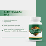 Dr. Satnam’s Arogyam Ayurveda Smriti Sagar Ras (A.S.S, 60 Tablets) | Classical Ayurvedic Herbo-Mineral Tonic for Memory, Cognitive Function & Nervous System Health