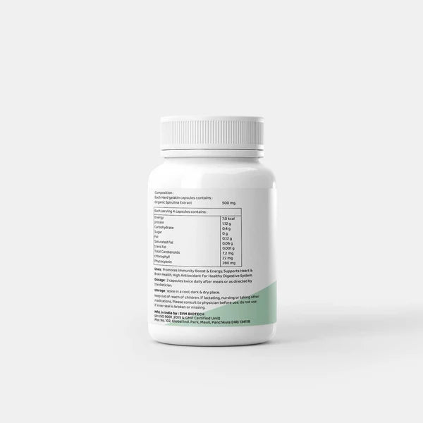 Dr. Satnam's Arogyam Ayurveda Spirulina 500mg Capsule (30 Each)