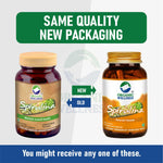 Organic Wellness Spirulina 90 Capsules for Immune Support and Detoxification | Natural Energy Boost and Vital Nutrients