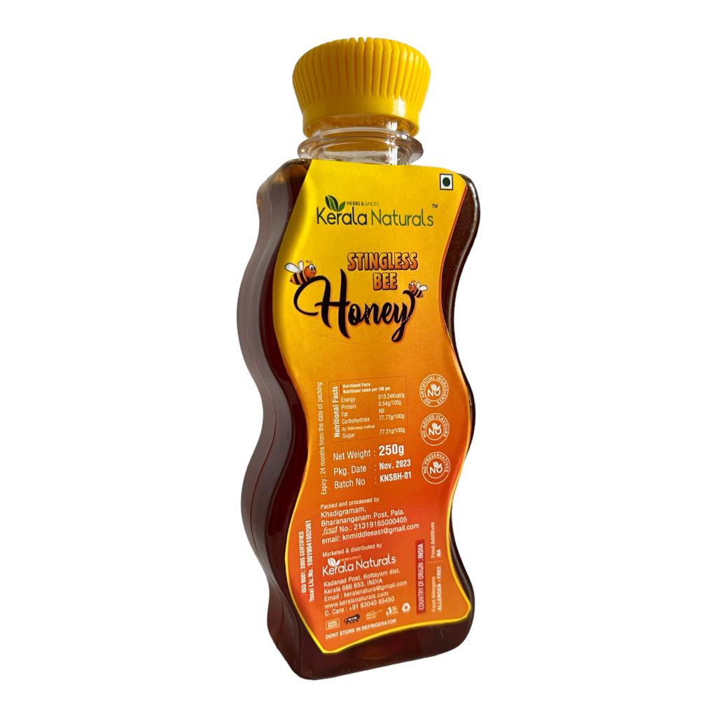 Kerala Naturals Stingless Bee Honey 250g - Pure Cheruthen Small Bee Honey