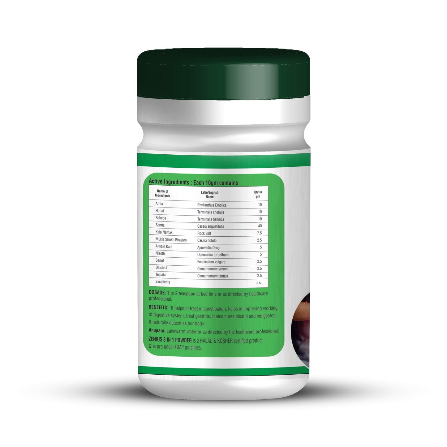 Zenius Stomach 3in Powder | Excellent for constipation and cough & Improves Digestion