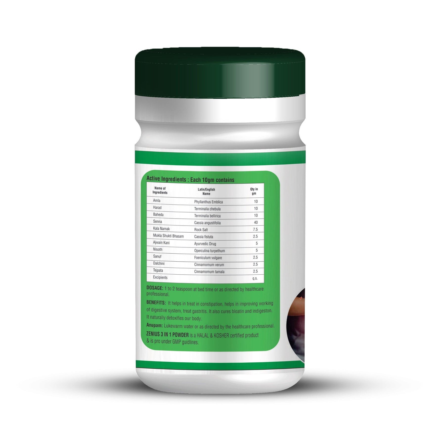 Zenius Stomach 3in Powder | Excellent for constipation and cough & Improves Digestion