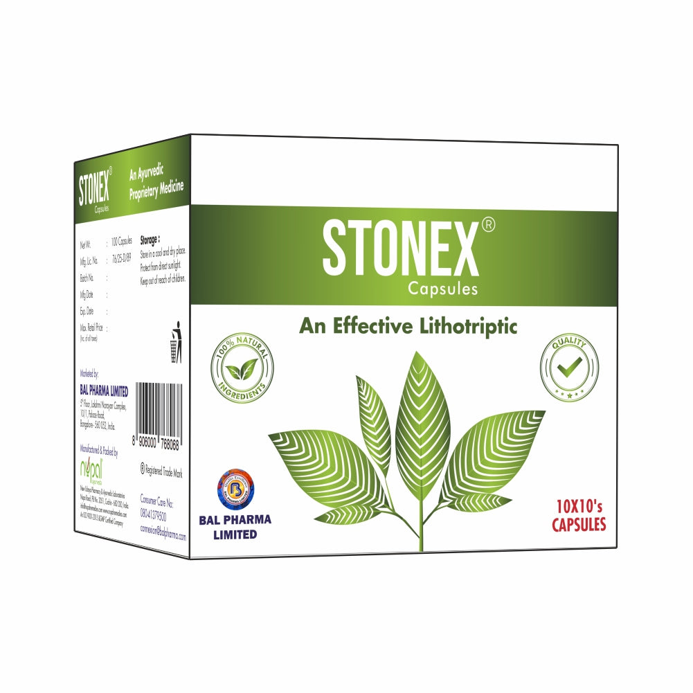 Lifezen STONEX 100 Capsules | Helps to Detox Kidney Cleanse Purifier, Urinary Tract Infection (UTI), Kidney Stone Dissolution Herbal Supplement