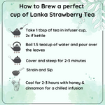 Radhika's Fine Teas Hormonal Balance Lanka Strawberry Tea (50g) | Single-Origin Ceylon Black Tea for Skin Glow, Balance & Vitality