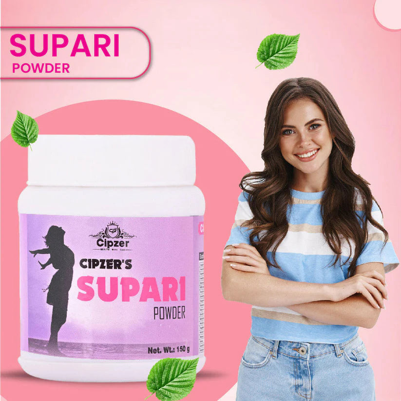 Cipzer Supari Powder 150G | Herbal Remedy for Female Wellness, Strength & Reproductive Health