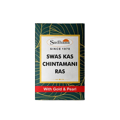 Sadhana Swaskas Chintamani Ras (10 Tablets) | Classical Ayurvedic Support for Respiratory Health, Asthma & Cough