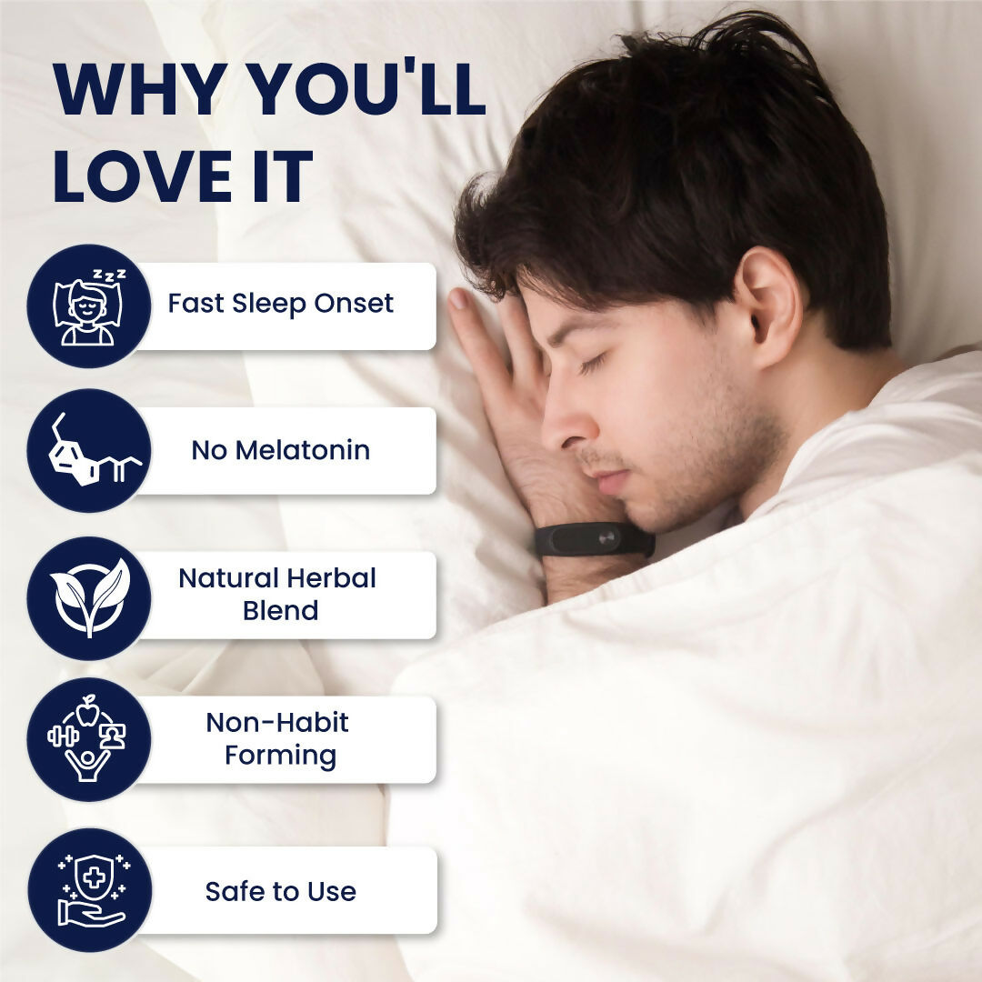 ZEROHARM Sleep Ease Tablets - No Melatonin - With Valerian, Ashwagandha, Jatamansi & Hops - Plant-Based Sleep Support - Non-Habit Forming - Promotes Deep Restful Sleep & Relaxation for Men, Women - 60 Tablets