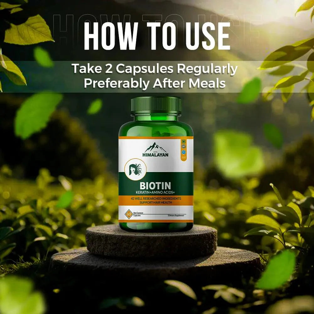 Divya Himalayan Premium Biotin Tablets - 60 Tablets