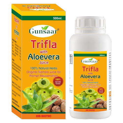 GUNSAAR (TRIFLA ALOEVERA JUICE (HDPE Bottle)