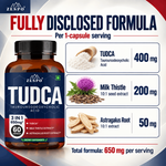 ZESPO Tudca 400mg Bile Salt Support – 60 Capsules
