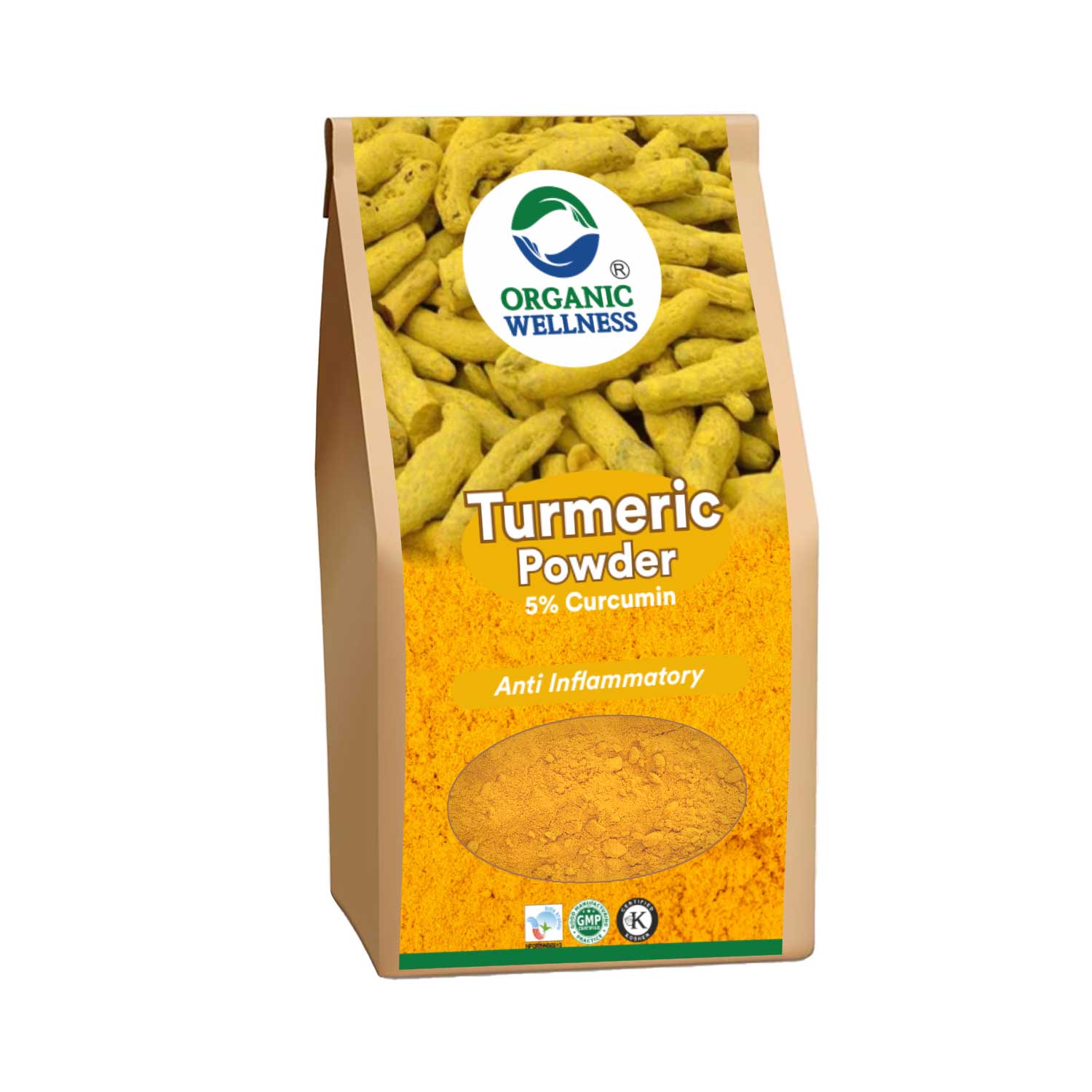 Organic Wellness Turmeric Powder - 5% Curcumin 75 grams