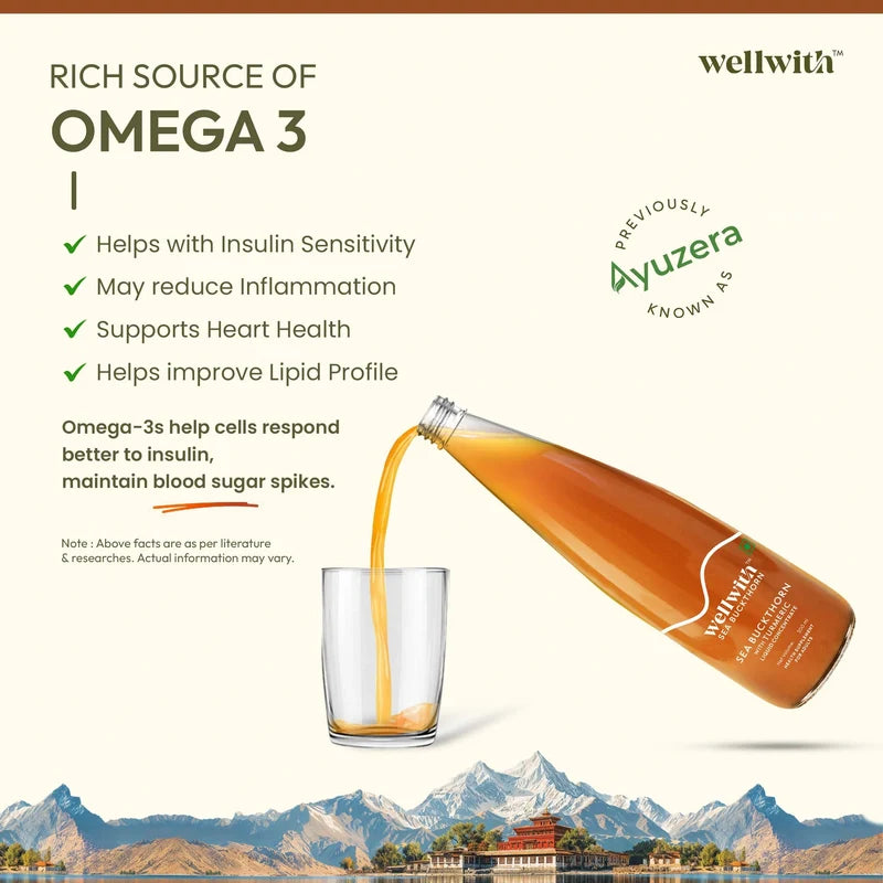 WellWith Sea Buckthorn Juice With Turmeric (300ml)