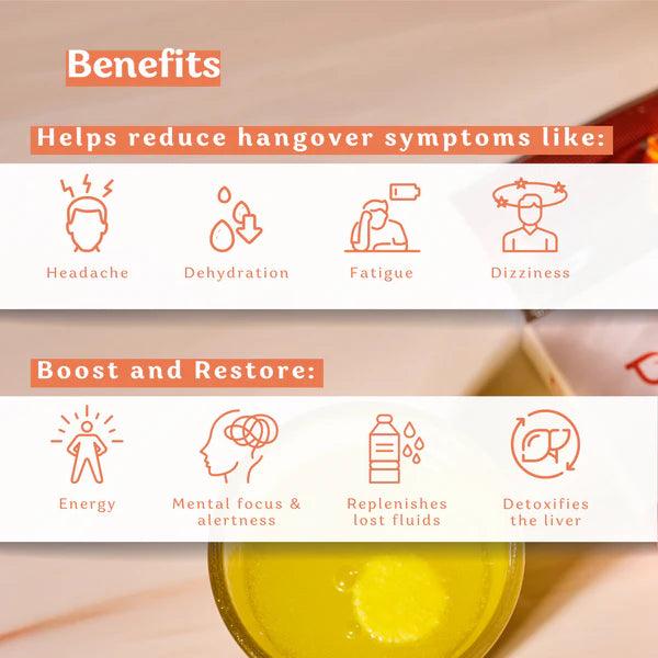 Poshan Last Shot Tablets - For a hangover-free morning (Pack of 2 tablets)