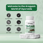 Dr. Satnam’s Arogyam Ayurveda Tagar Capsules (500mg, 60 Capsules) | Pure Valeriana Wallichii Extract for Restful Sleep, Stress Relief & Nervous System Calm