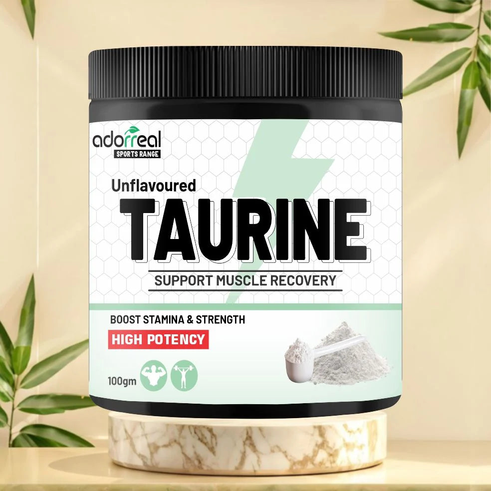 Adorreal Taurine Powder Unflavoured | 100g Supplement Powder