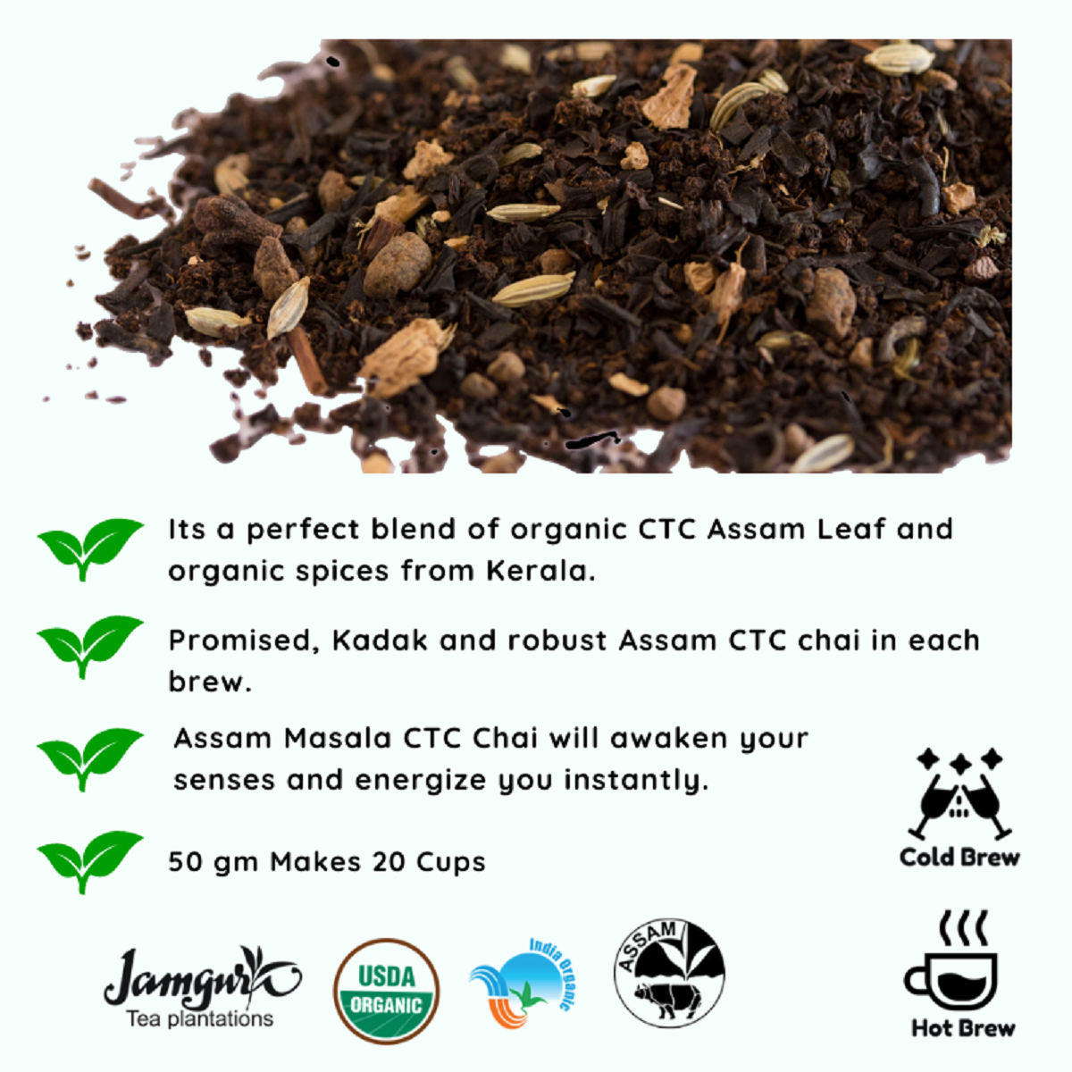 Radhikas Fine Teas Invigorating Masala Chai - 100gm