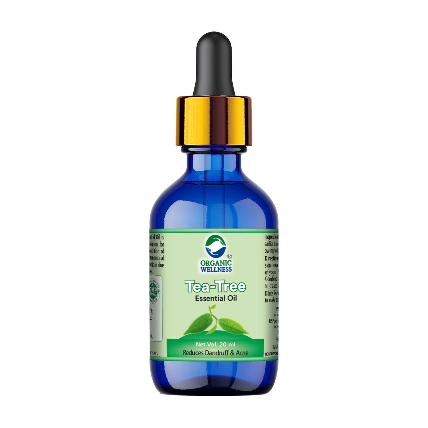 Organic Wellness Tea Tree Essential Oil 20ml Bottle