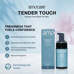 Amocare Tender Touch Intimate Foam Wash for Men | Gentle & Refreshing Cleanser | 100 ml