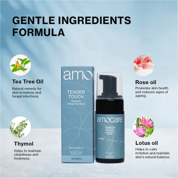 Amocare Tender Touch Refreshing Intimate Foam Wash - 100ml