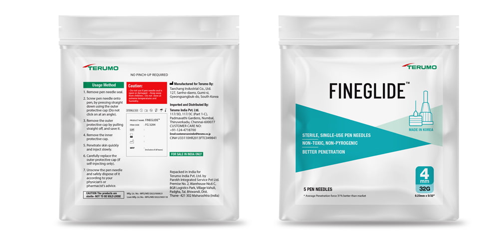 Terumo Fineglide Pen Needle 4mm 32G