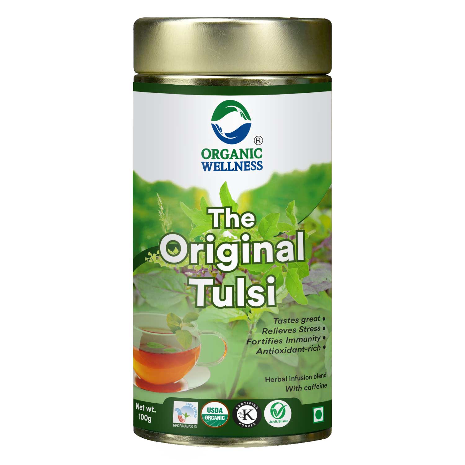 Organic Wellness The Original Tulsi 100 grams Tin Pack