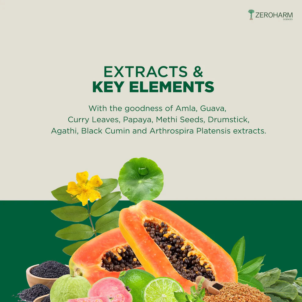 ZEROHARM B-Complex Pro with Vitamin D3 & K2-7 | Vitamin B-Complex With B1, B2, B3, B5, B6, B9 & Vit B12 | Plant-Based Supplement | Supports Energy & Immunity For Men and Women | 60 Veg Capsules