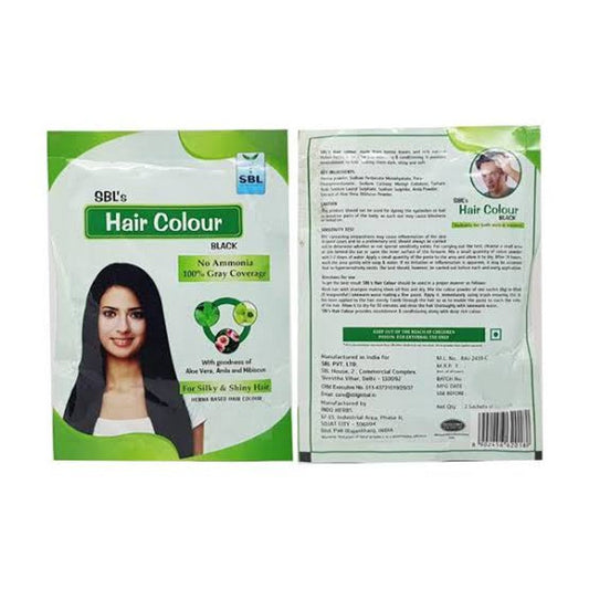 SBL Hair Colour 12 Sachets Black