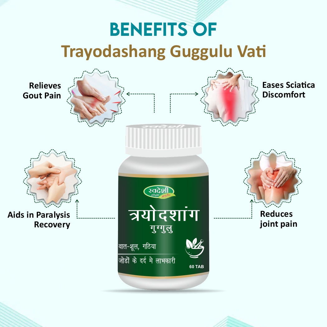 Swadeshi Tryodashang Guggul Tablets - 60 Tablets